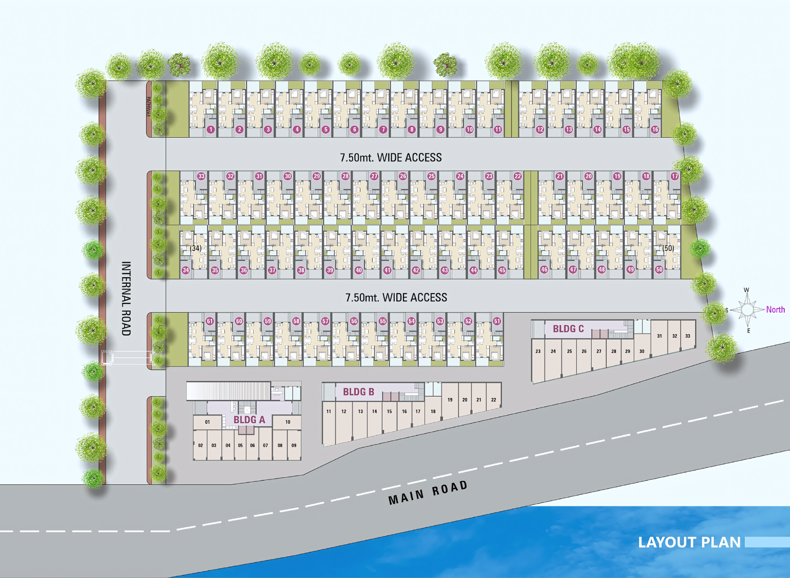 Blue sky amalner bungalow plan